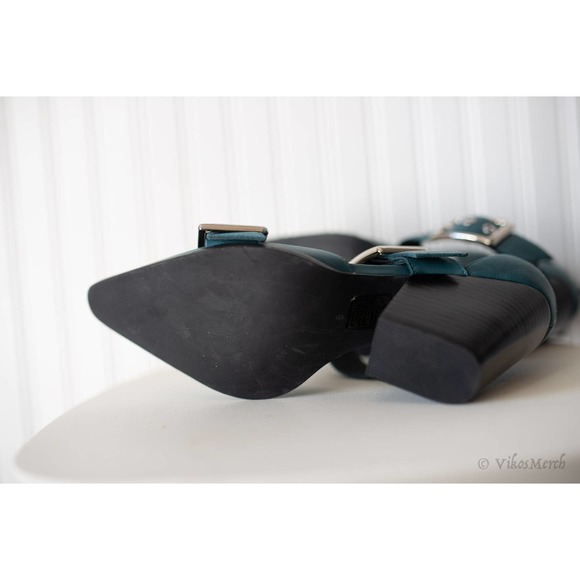 Free People Jeffrey Campbell Hendrix Heels 8 Teal - Picture 4 of 7